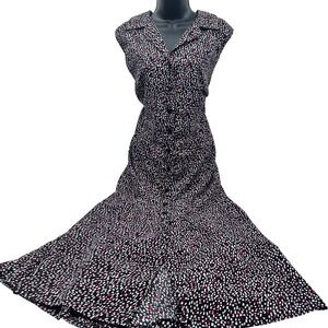 Dressbarn‎ Collared Sleeveless Button Down Maxi Dress 22W